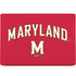 University of Maryland Collegiate Text Red MacBook Skins